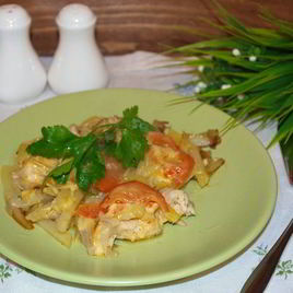 Рецепт Мяса по-французски в сковороде