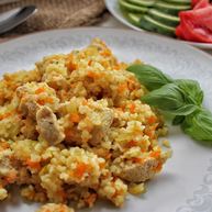Рецепт Булгура с овощами и куриным филе