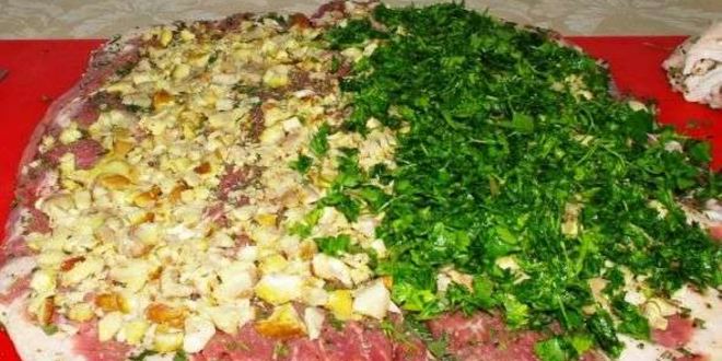 Рецепт фаршированого седла ягненка с каштанами и грибами