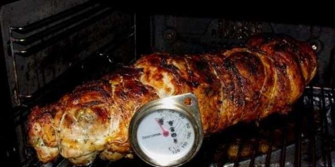 Рецепт фаршированого седла ягненка с каштанами и грибами