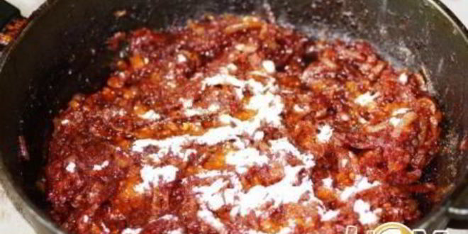 Рецепт говядины в кисло-сладком томатном соусе