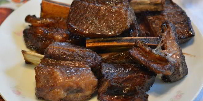 Рецепт говяжьих ребрышек в духовке