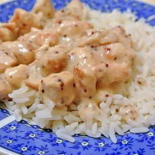 Рецепт Куриного филе со сметанно-горчичным соусом