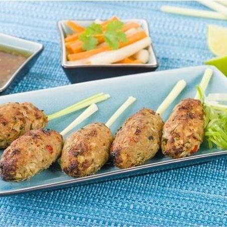 Рецепт Куриного кебаба с томатным соусом райта