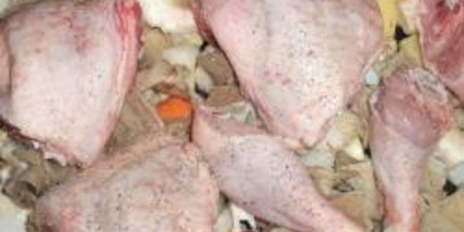 Рецепт куриных бедер с овощами