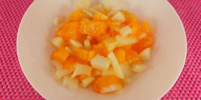 Рецепт куриных голеней запеченных с луком и хурмой