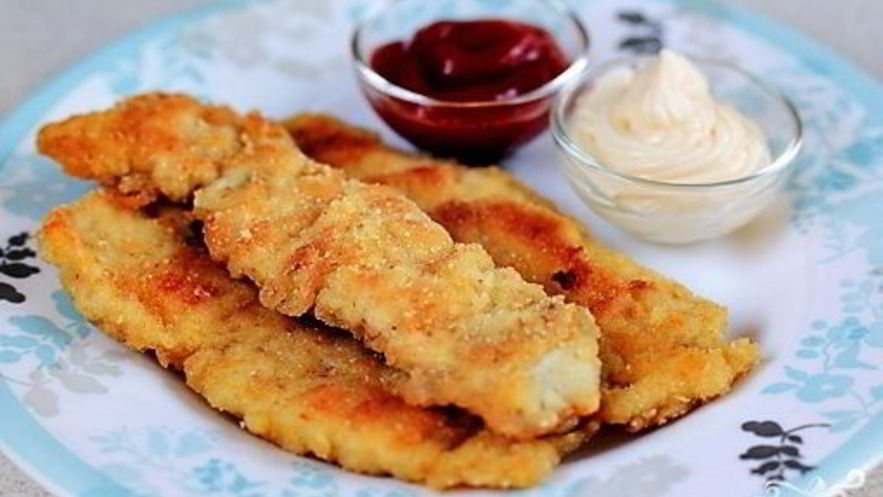 Рецепт куриных отбивных в сухарях