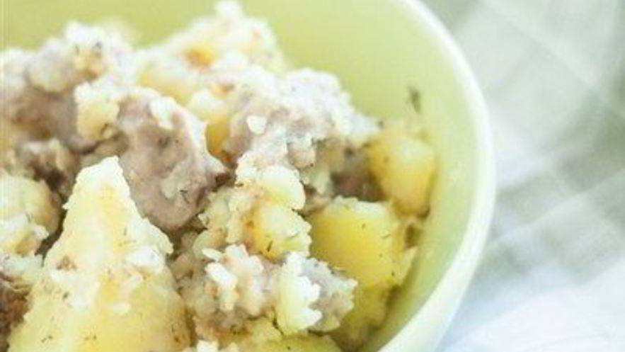 Рецепт куриных желудков с картошкой