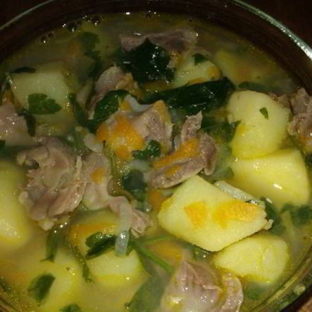 Рецепт Куриных желудочков с картошкой