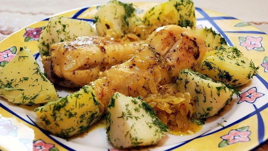 Рецепт курицы с шафраном