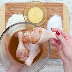 Рецепт Курицы в кокосовой стружке