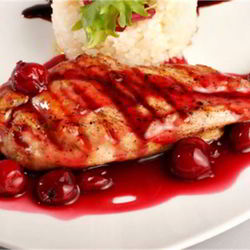 Рецепт Курицы запеченной с вишней