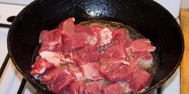 Рецепт мяса с фасолью в томатном соусе