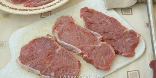 Рецепт отбивных из говядины в духовке