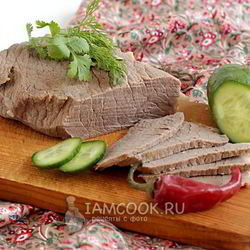 Рецепт Отварной говядины