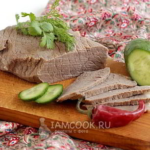 Рецепт Отварной говядины