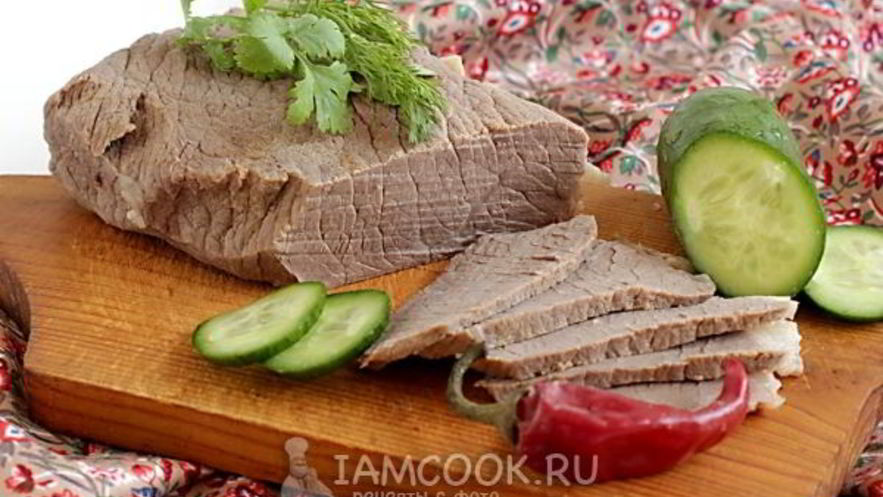 Рецепт отварной говядины
