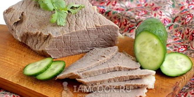 Рецепт отварной говядины