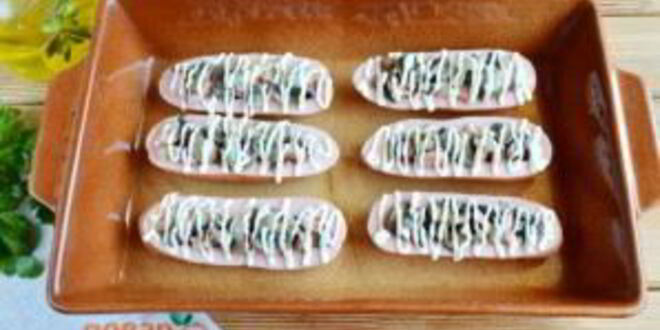 Рецепт сарделек, фаршированных сыром и грибами