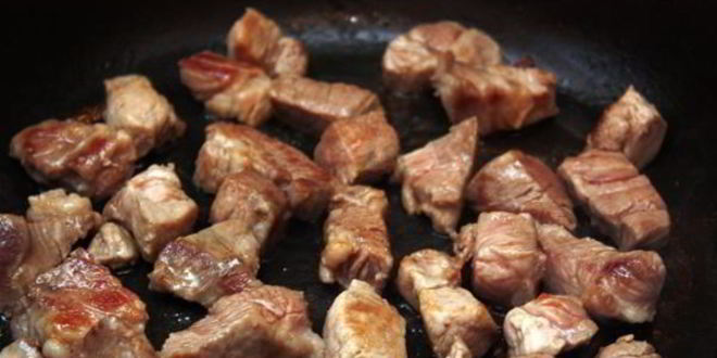 Рецепт свинины с кабачками