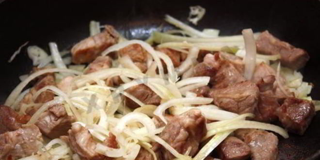 Рецепт свинины с кабачками