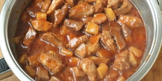 Рецепт свинины в кисло-сладком соусе