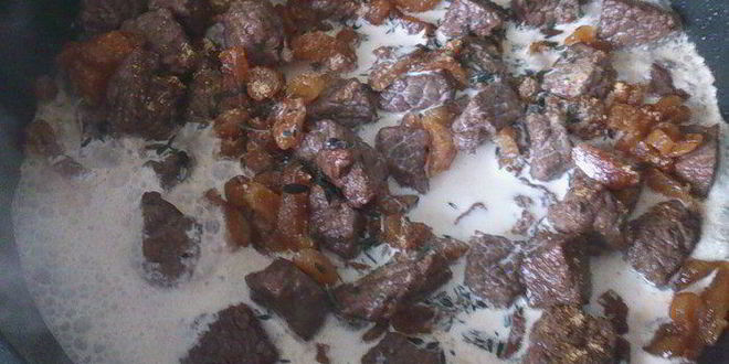 Рецепт телятины с курагой