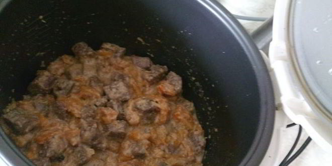 Рецепт телятины с курагой