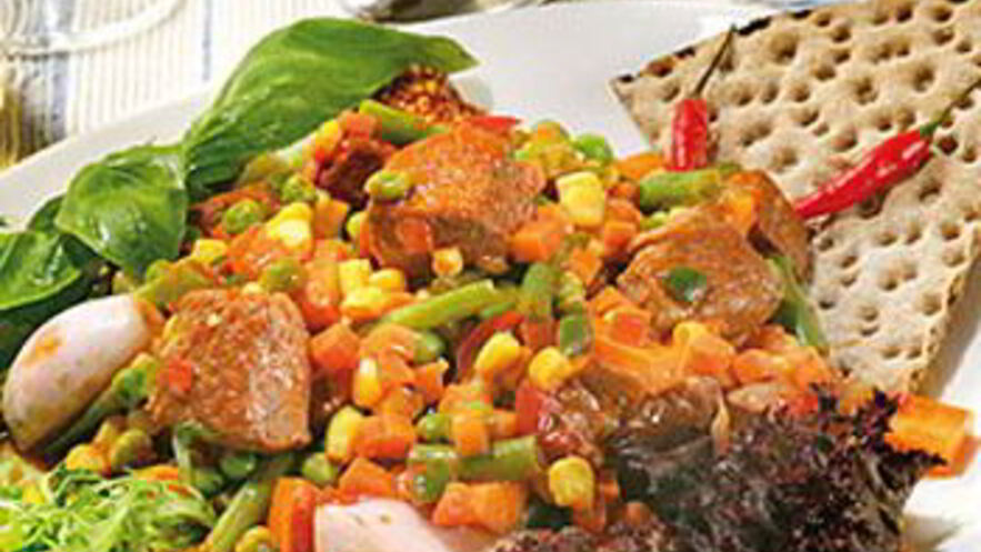 Рецепт тушеной говядины с овощами по-мексикански