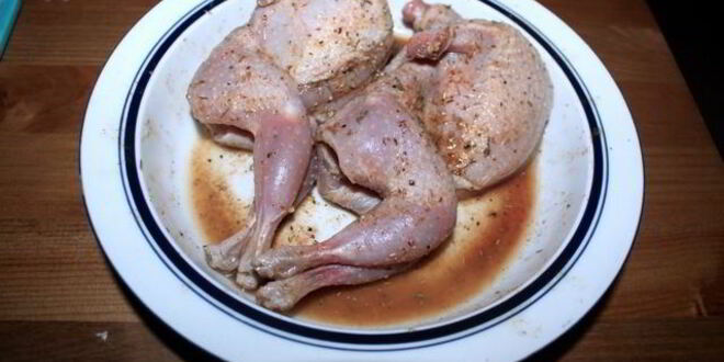 Рецепт запеченной перепелки