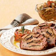 Рецепт Запеченной в духовке шейка с овощами и грибным соте