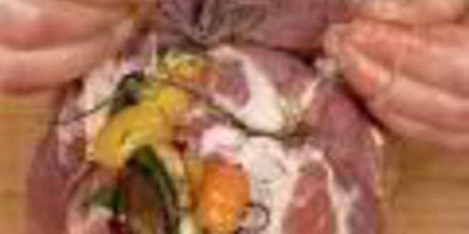 Рецепт запеченной в духовке шейка с овощами и грибным соте