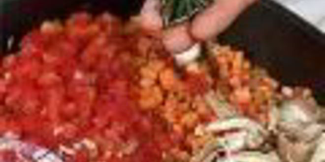 Рецепт запеченной в духовке шейка с овощами и грибным соте