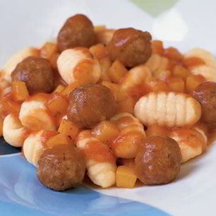 Рецепт Ньокков с фрикадельками