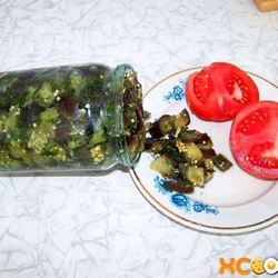 Рецепт Баклажанов с чесноком и укропом