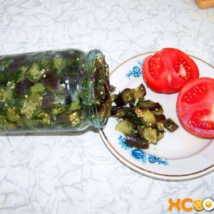 Рецепт Баклажанов с чесноком и укропом