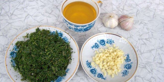 Рецепт баклажанов с чесноком и укропом