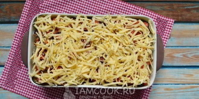 Рецепт баклажанов, запеченных в духовке с помидорами