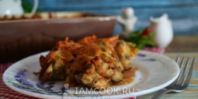 Рецепт баклажанов, запеченных в духовке с помидорами