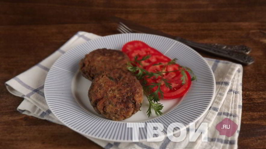 Рецепт биточков из чечевицы