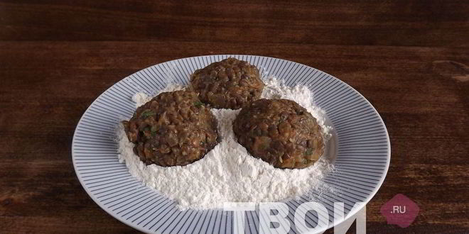 Рецепт биточков из чечевицы