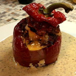Рецепт Фаршированного перца с томатным соусом