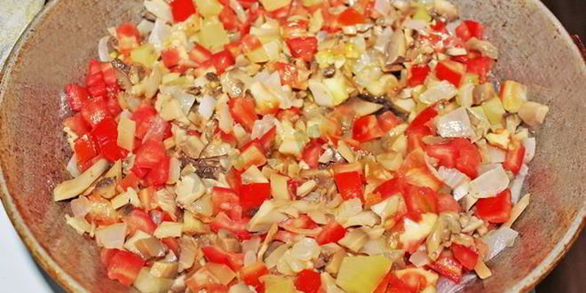 Рецепт кабачков фаршированных грибами в духовке