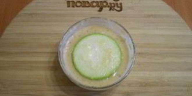 Рецепт кабачков с чесноком в кляре