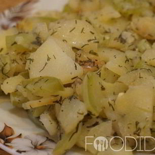 Рецепт Кабачков с картошкой в мультиварке