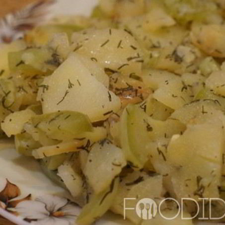 Рецепт Кабачков с картошкой в мультиварке