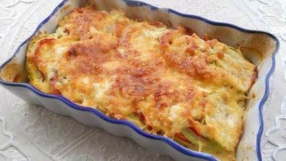 Рецепт Кабачков запеченных с помидорами