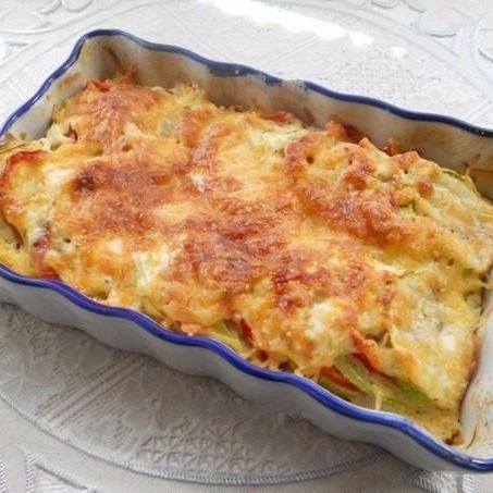 Рецепт Кабачков запеченных с помидорами
