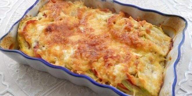 Рецепт кабачков запеченных с помидорами