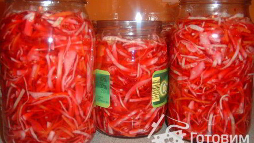 Рецепт капусты со свеклой розовенькая